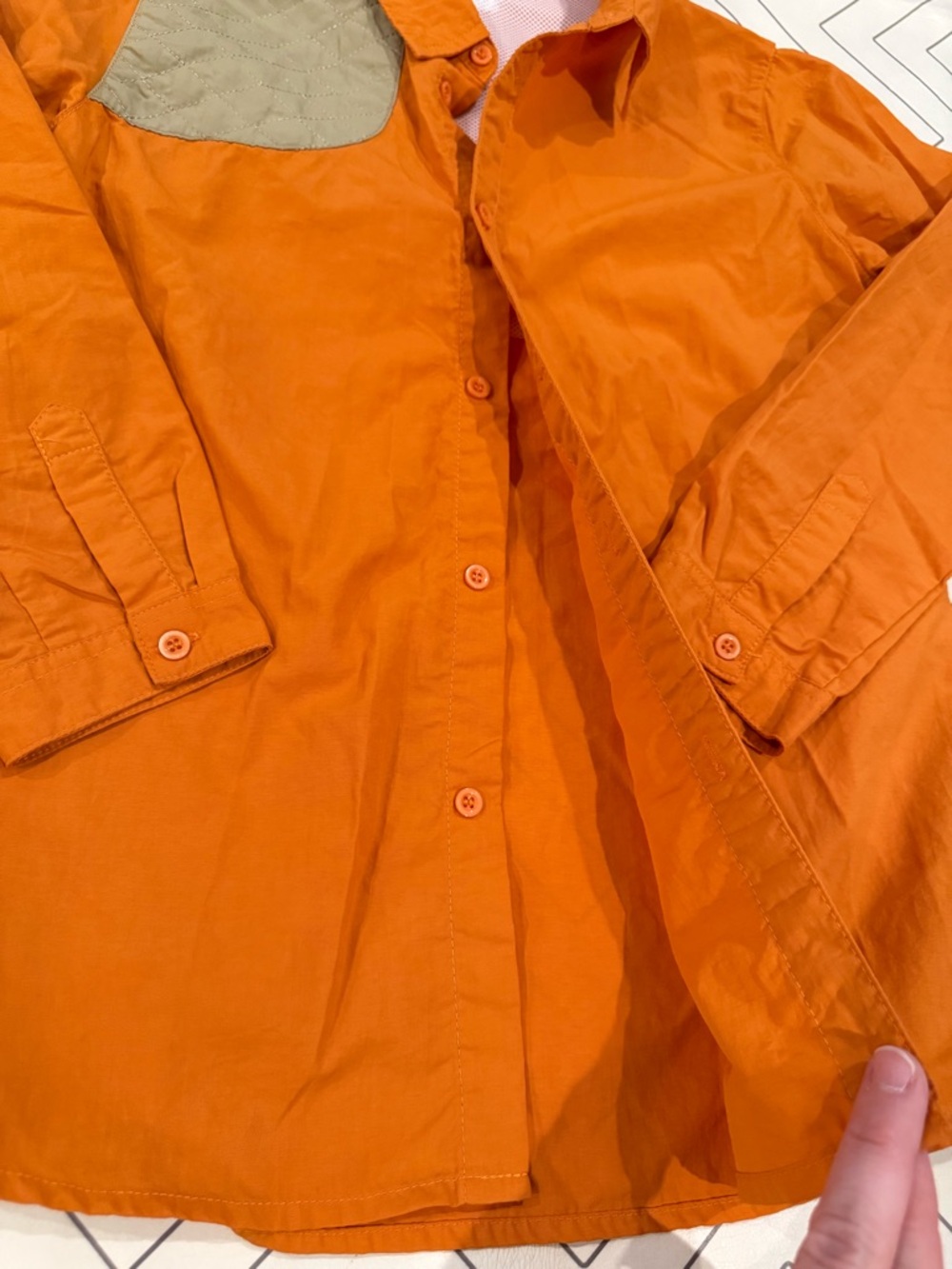 Blue Quail Burnt Orange Ranch Button Down - Picture 4 of 14